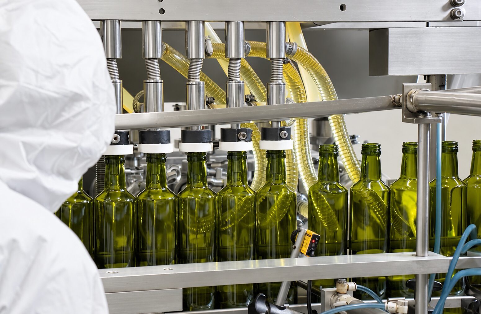 Envasado del aceite en planta